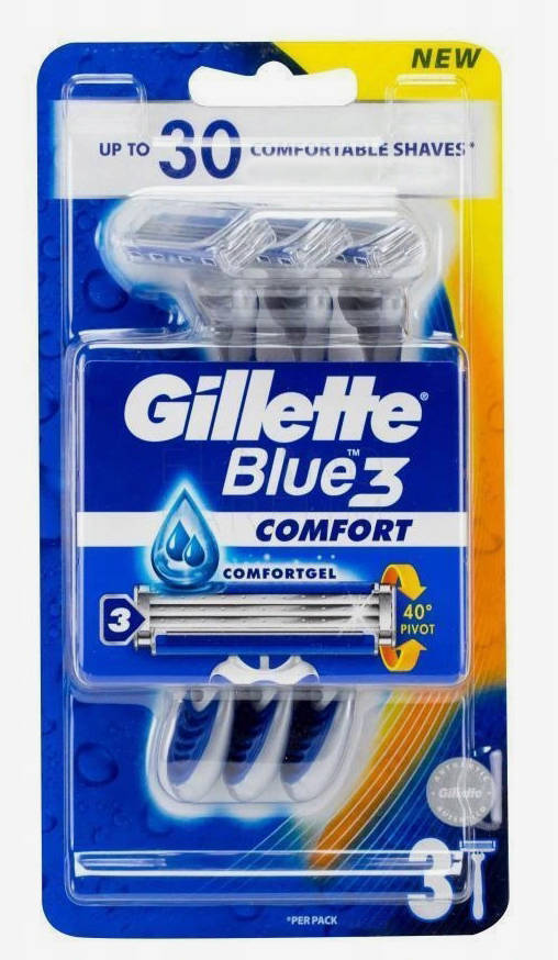 Gillette Blue 3 Comfort jednorazowa maszynka do golenia 3 szt
